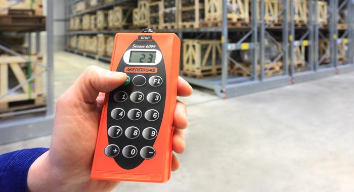 Commandes de rayonnages mobiles